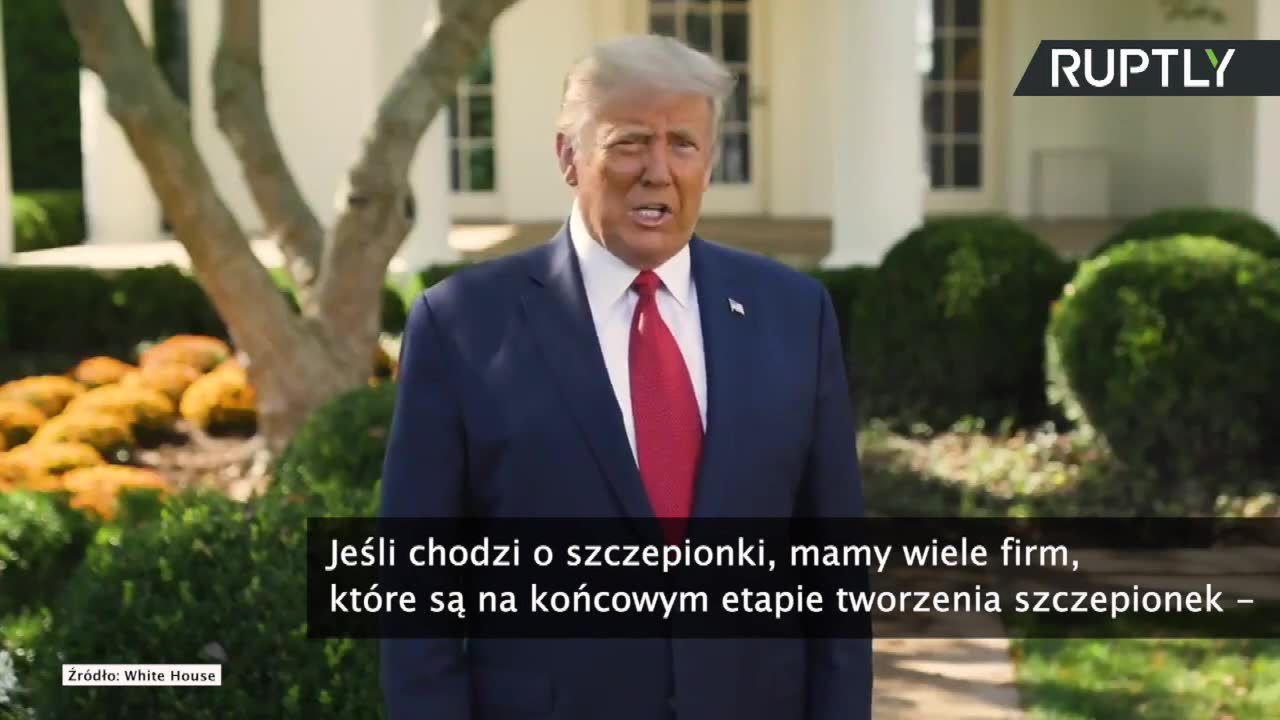 D. Trump: Szczepionka przeciwko koronawirusowi zaraz po wyborach prezydenckich w USA