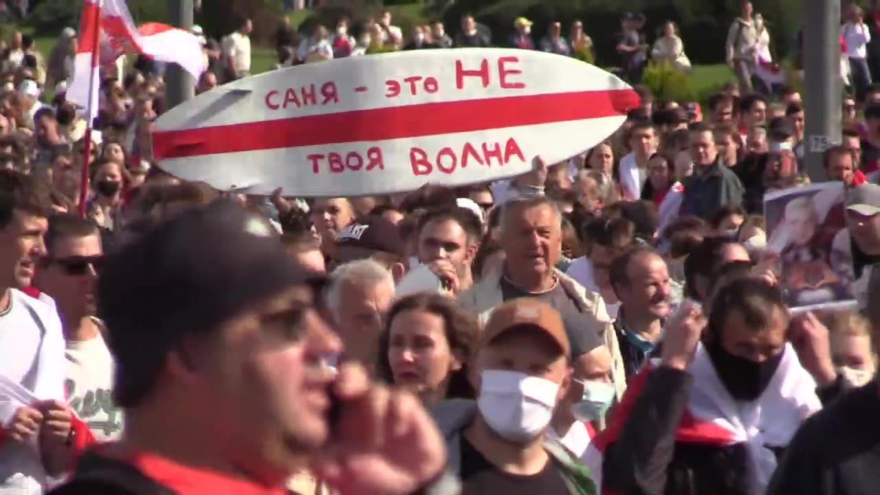 150 tys. ludzi w marszu przeciwko A. Łukaszence. Protesty na Białorusi nie słabną