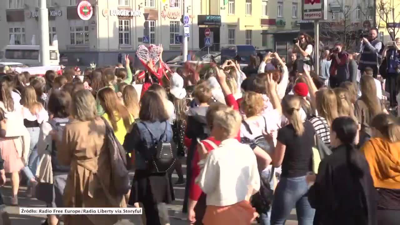 Zatrzymania podczas demonstracji kobiet w Mińsku