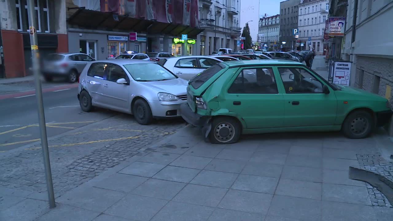 Pijany Ukrainiec staranował osiem aut w Katowicach. Miał 2 promile alkoholu