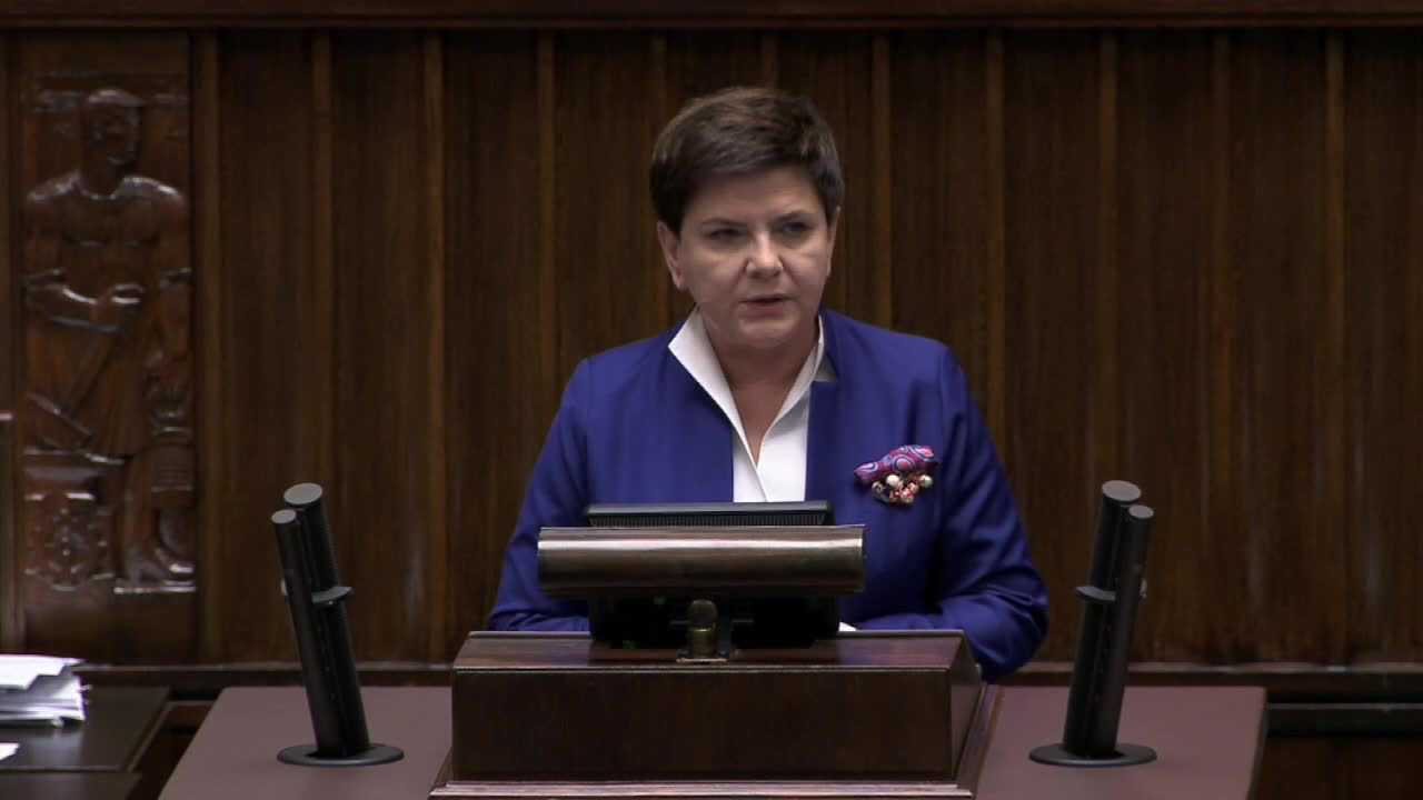 Beata Szydło w Sejmie: Pozostanę w rządzie, by dalej budować „dobrą zmianę”