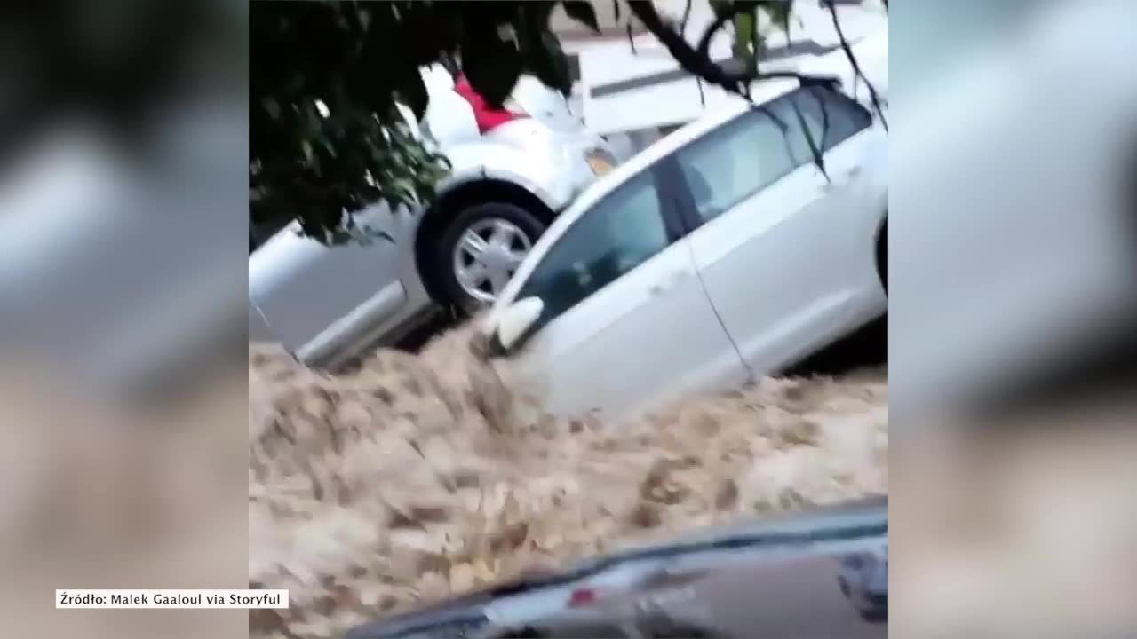 5 ofiar powodzi w Tunezji. Ulewne deszcze zamieniły ulice w rwące potoki