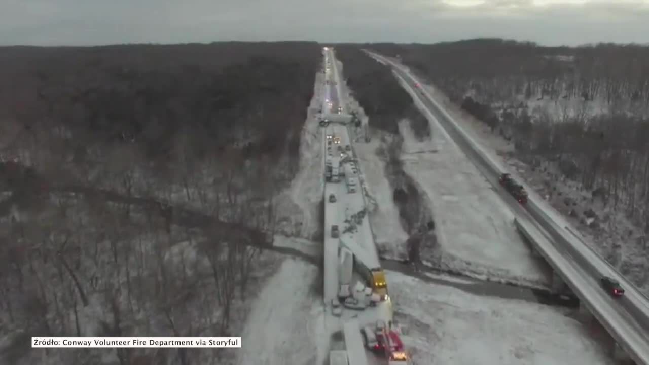 Gigantyczny karambol w amerykańskim stanie Missouri. 11 osób rannych