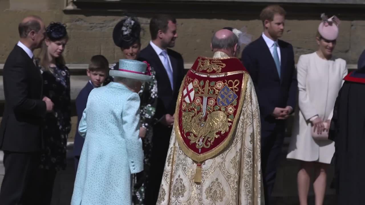 Brytyjska rodzina królewska udała się na wielkanocną mszę. Zabrakło Meghan Markle