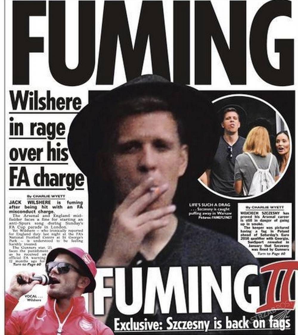 Wojciech Szczęsny w The Sun
