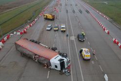 Wypadek na A4. Kierowca tira był pijany