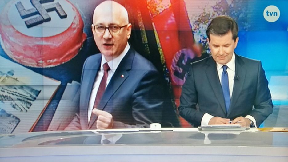 W czwartkowym wydaniu "Faktów" TVN znalazł się materiał o przemówieniu ministra Brudzińskiego na temat neonazistów