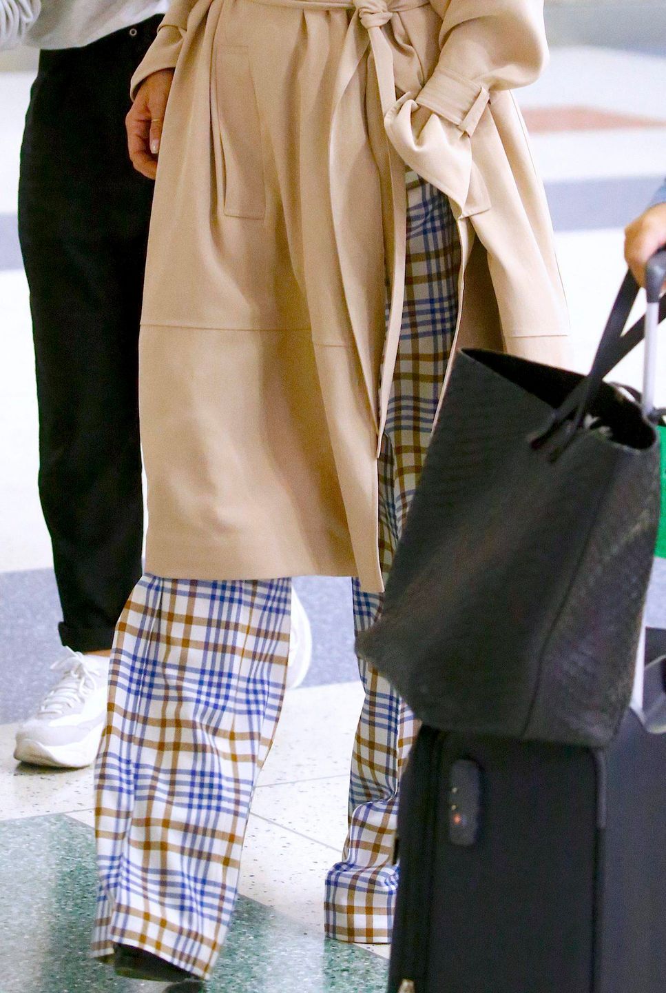 Victoria Beckham na lotnisku w Nowym Jorku