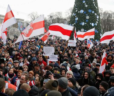 Białoruś chce pogłębić integrację z Rosją. Tłumy na proteście w Mińsku