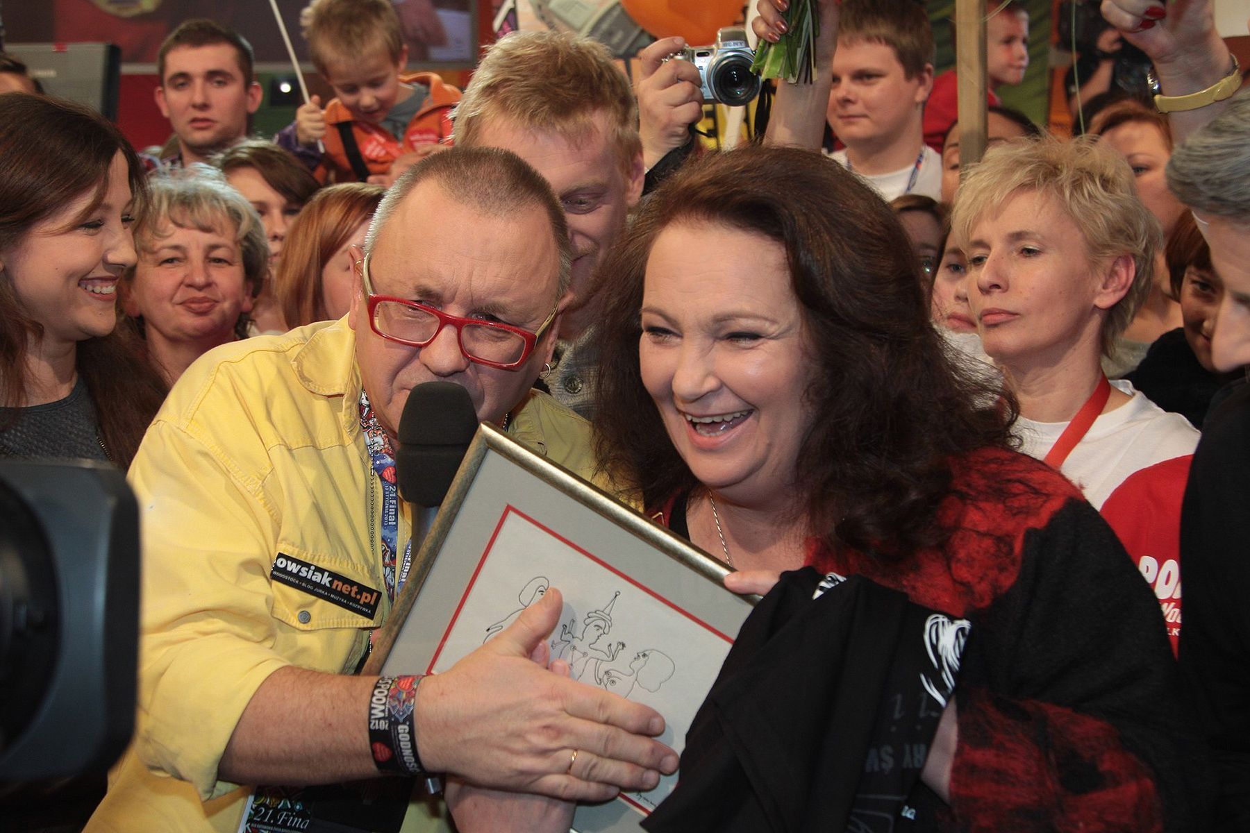 Jurek Owsiak i Anna Dymna 