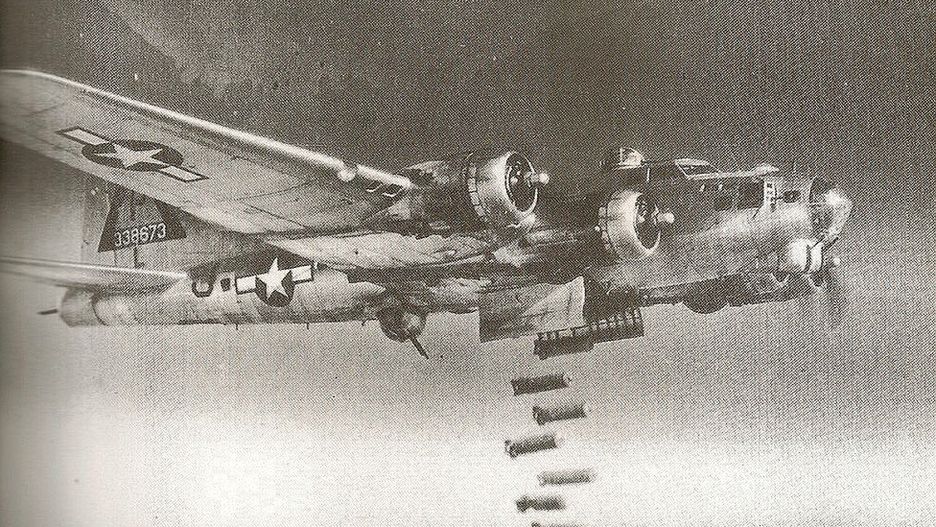 Bombowiec B-17 podczas II wojny światowej