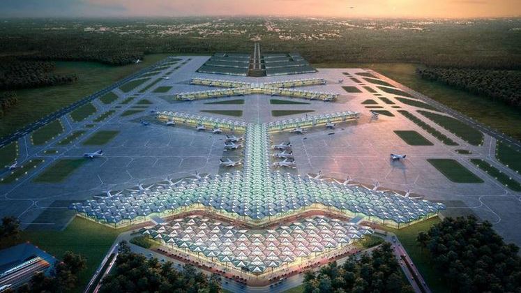 Jedna z wizualizacji lotniska wchodzącego w skład Centralnego Punktu Komunikacyjnego.