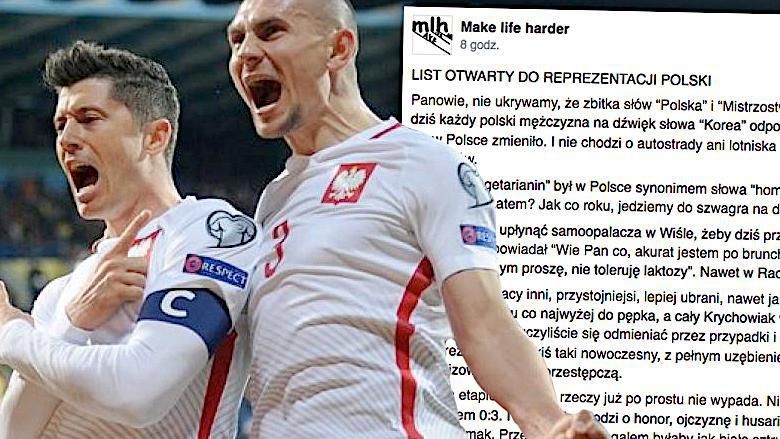 List Mak Life Harder na mecz Polska-Senegal