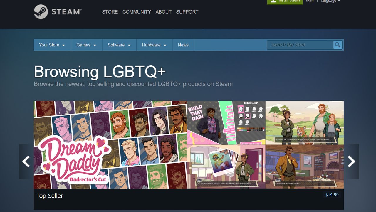 Valve wreszcie dodaje tag LGBTQ+ na Steamie