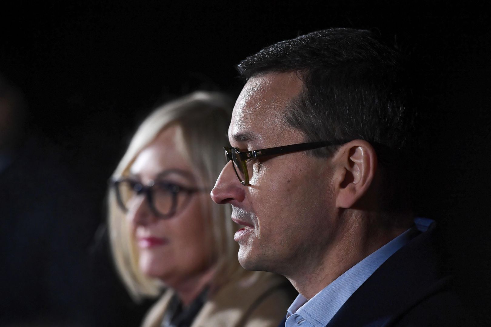 Joanna Kopcińska i Mateusz Morawiecki