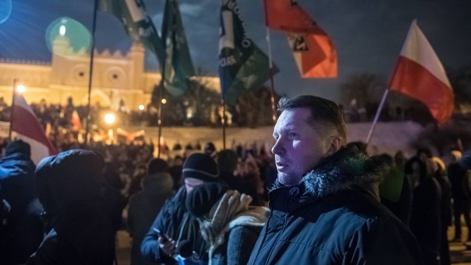 Przemysław Czarnek na demonstracji ONR z okazji Narodowego Dnia Pamięci Żołnierzy Wyklętych.