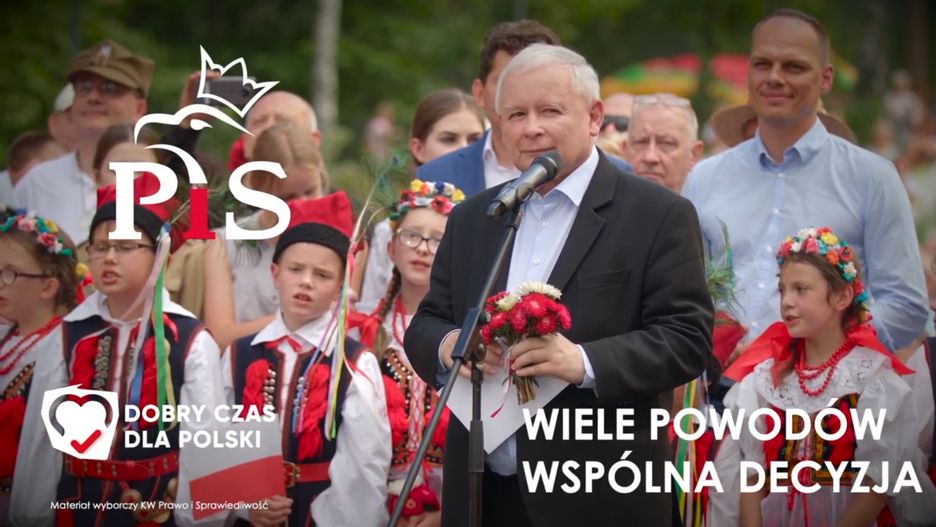 Wybory. Prezes PiS Jarosław Kaczyński w najnowszym spocie kampanijnym.