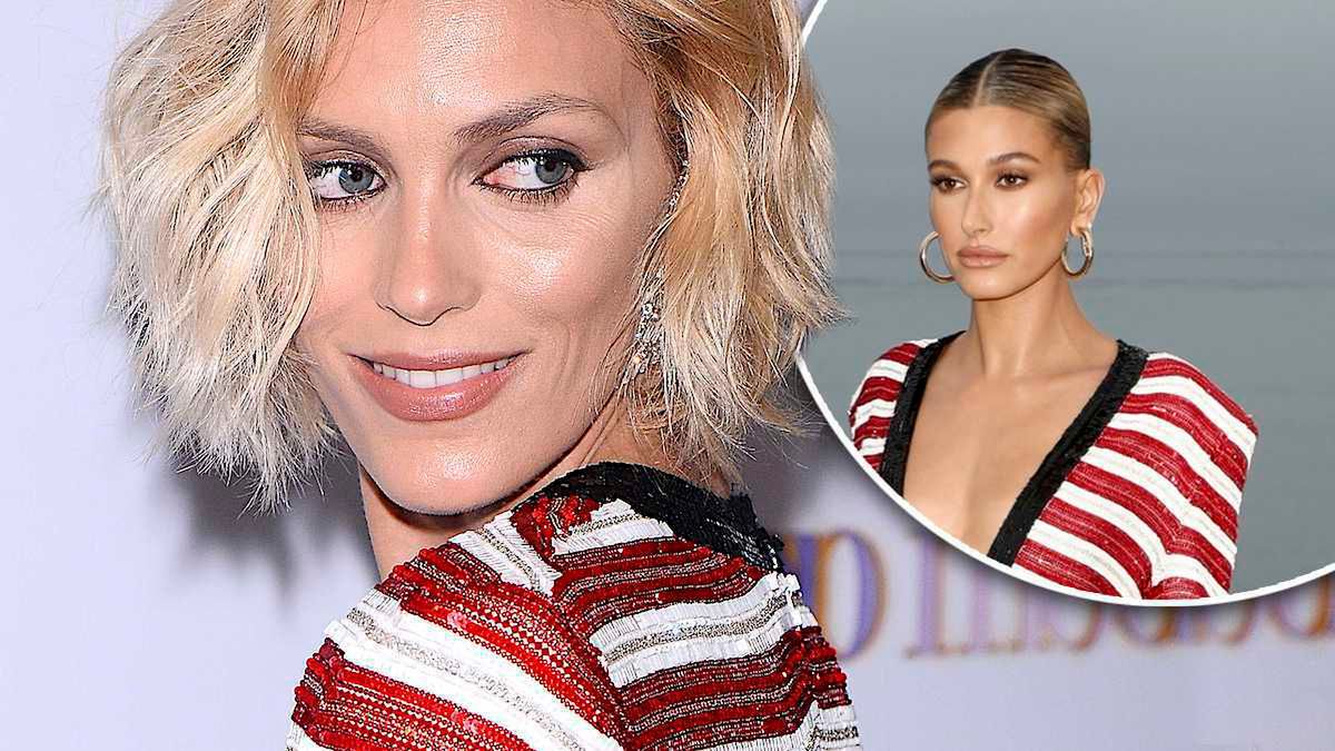 Anja Rubik i Hailey Baldwin w takiej samej sukience