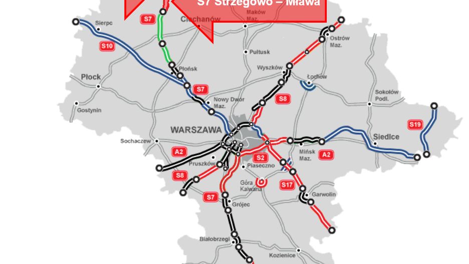 Podpisane w środę umowy dotyczą budowy 35,5 km S7 na Mazowszu