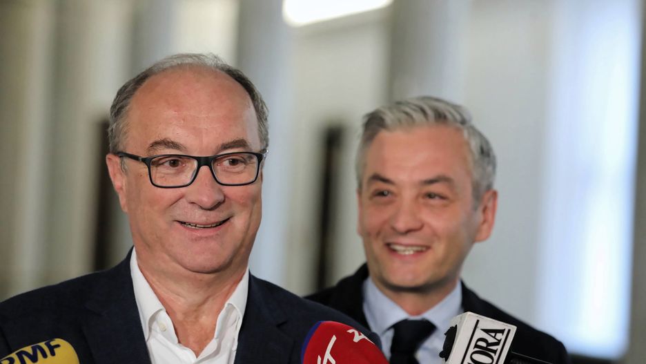 W czasie konwencji SLD wystąpił Adrian Zandberg z Razem