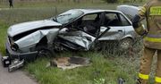 Groźny wypadek w powiecie łukowskim. Dwie osoby trafiły do szpitala