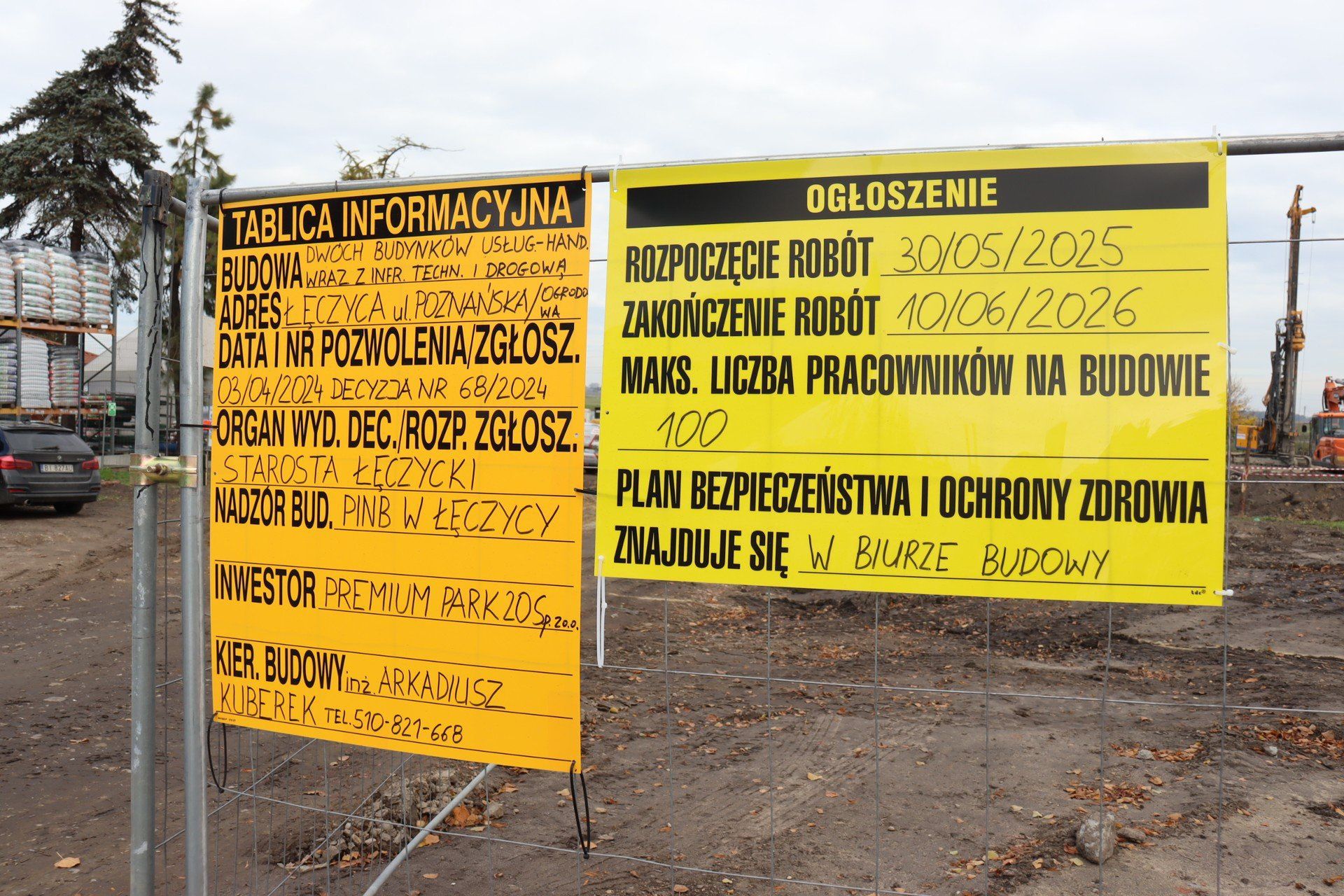 Trwa budowa pierwszej galerii handlowej w Łęczycy