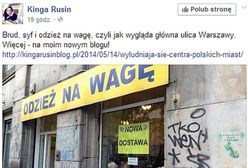 Kinga Rusin o centrum Warszawy: "Brud, syf i odzież na wagę!"