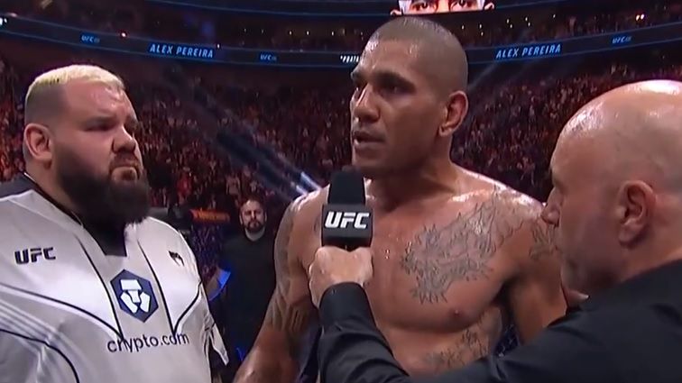 Twitter / Alex Pereira po wygranej z Janem Błachowiczem na UFC 291