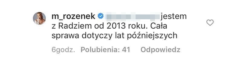 Małgorzata Rozenek broni Radosława Majdana