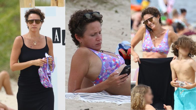 Monika Mrozowska "przyłapana" na sopockiej plaży