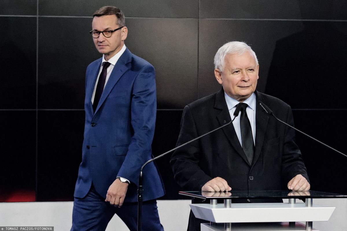 Mateusz Morawiecki i Jarosław Kaczyński 