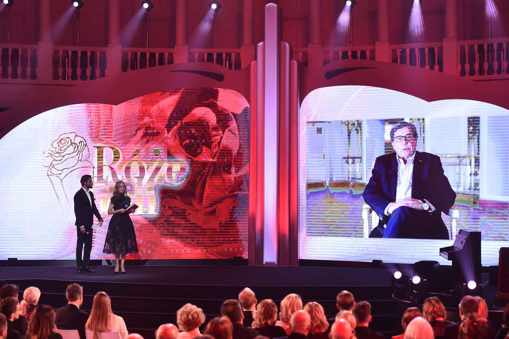 Olivier Janiak, Anna Zejdler-Ibisz i Janusz Gajos - Róże Gali 2018