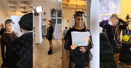 Przejęta Małgorzata Rozenek recytuje na planie u Vegi: "Moje życie to nieustająca walka DWÓCH WILKÓW" (ZDJĘCIA)