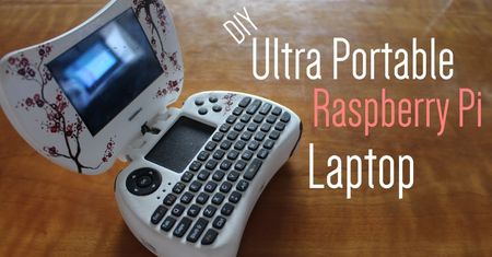 DIY Ultra Portable Raspberry Pi Laptop. Minilaptop z japońskim wzorem