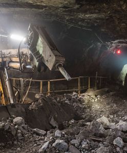 Oberwanie mas skalnych w kopalni. Akcja ratownicza na Dolnym Śląsku