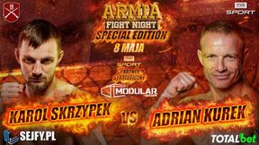 Adrian Kurek kontra Karol Skrzypek na gali Armia Fight Night Special Edition