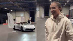 Świątek wskoczyła za kierownicę Porsche. Tak sobie poradziła z wyzwaniem