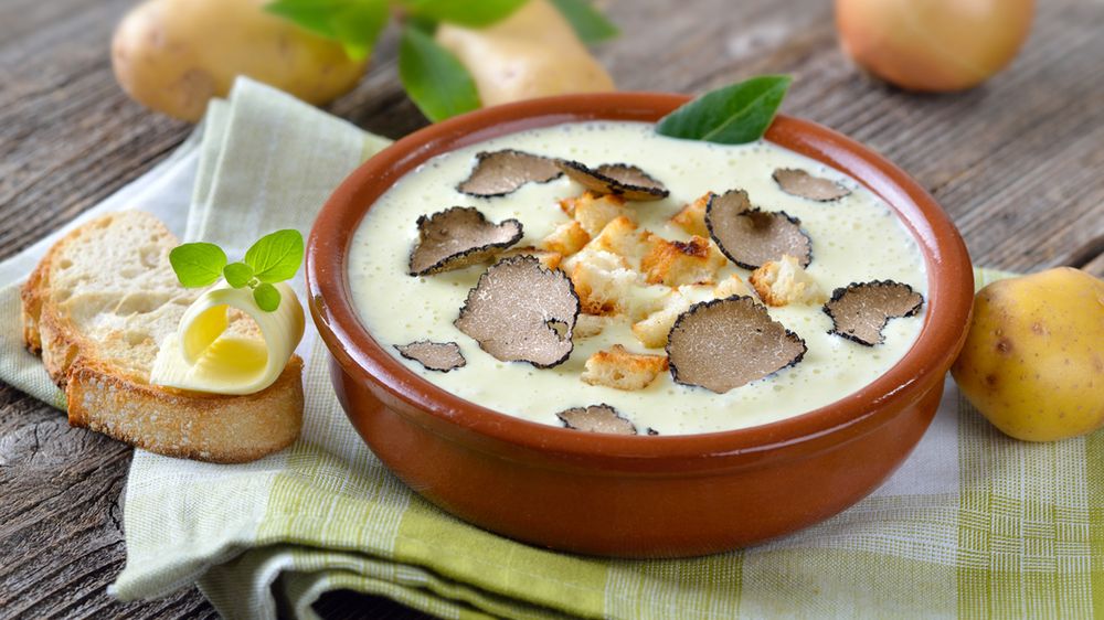 Zagęszczona zupa krem z ziemniaków (do kupienia gotowa do spożycia)