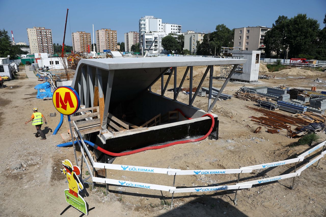 Warszawa. Tak się robi nowy odcinek metra. Zobacz, jaki jest postęp prac