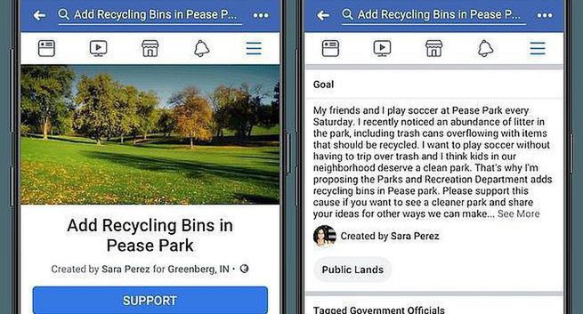 Facebook wprowadza funkcję Community Actions do tworzenia petycji online