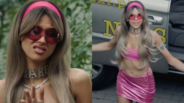 Roksana Węgiel niczym Barbie w teledysku Maty.