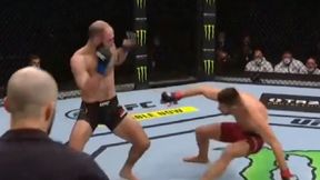 MMA. UFC Abu Zabi. Mateusz Gamrot - Guram Kutateladze. Zobacz cios, który posłał Polaka na deski (wideo)