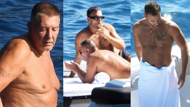 Stefano Gabbana relaksuje się u wybrzeży Portofino z młodszym partnerem u boku (ZDJĘCIA)