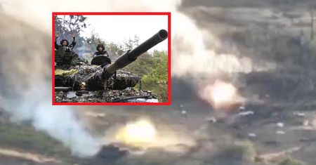 Atakowali uszkodzonym T-64. "Walka na noże" przy użyciu ciężkiego sprzętu