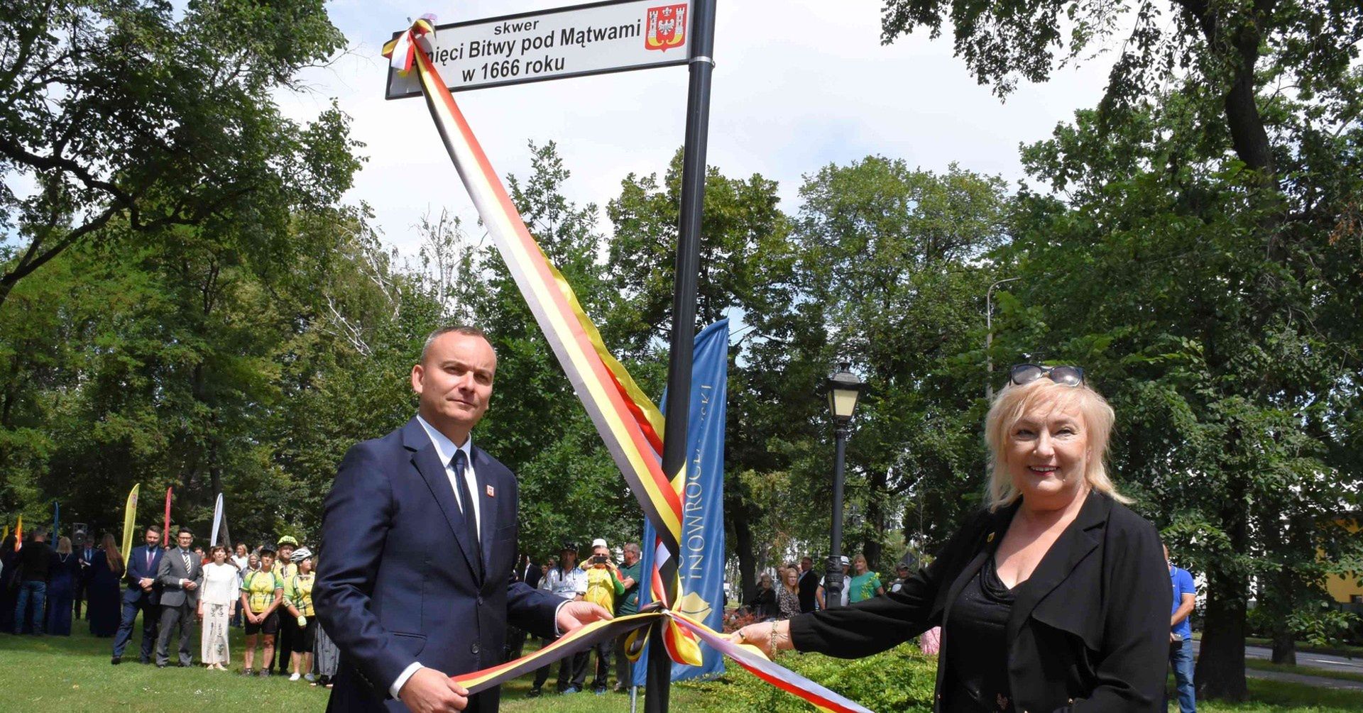Skwer Pamięci Bitwy pod Mątwami w 1666 roku oficjalnie otwarty