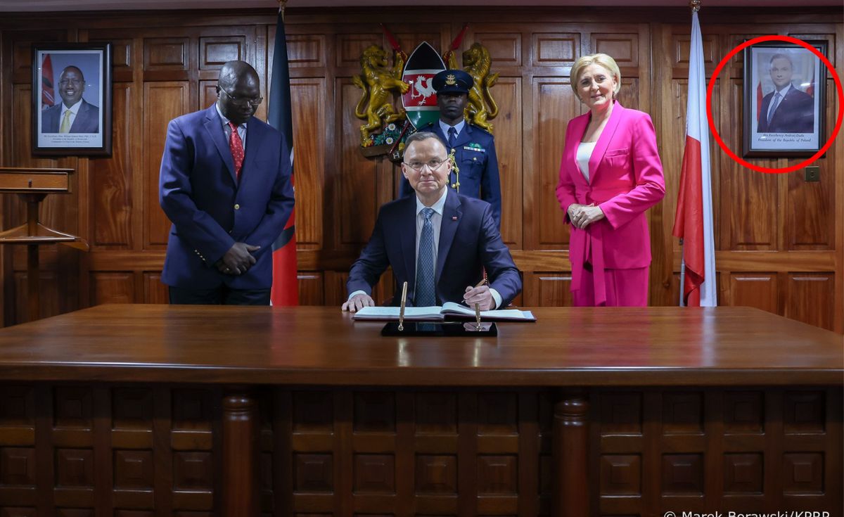 afryka wschodnia, kenia, prezydent rp, Andrzej Duda Andrzej Duda w Nairobi. Wychwycili jeden szczegół