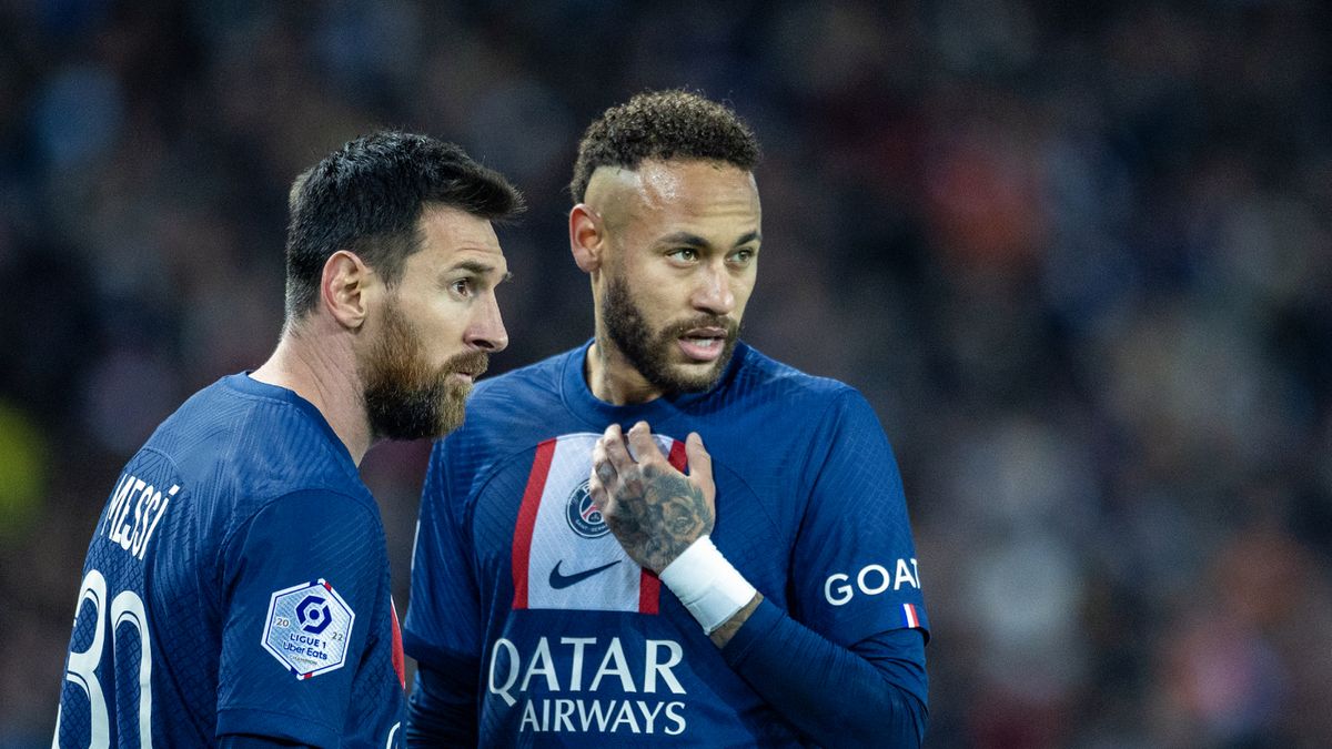 Getty Images / Tim Clayton - Corbis / Lionel Messi i Neymar w barwach PSG