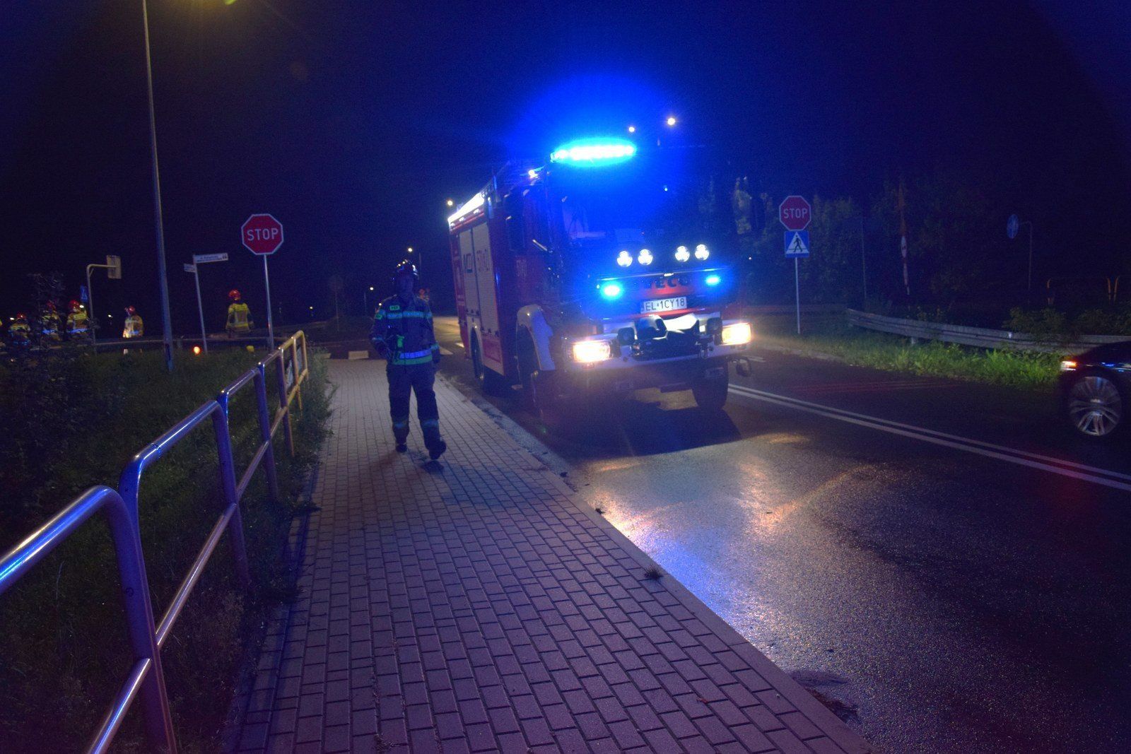 Kolejna kolizja na wiadukcie w Zduńskiej Woli Karsznicach
