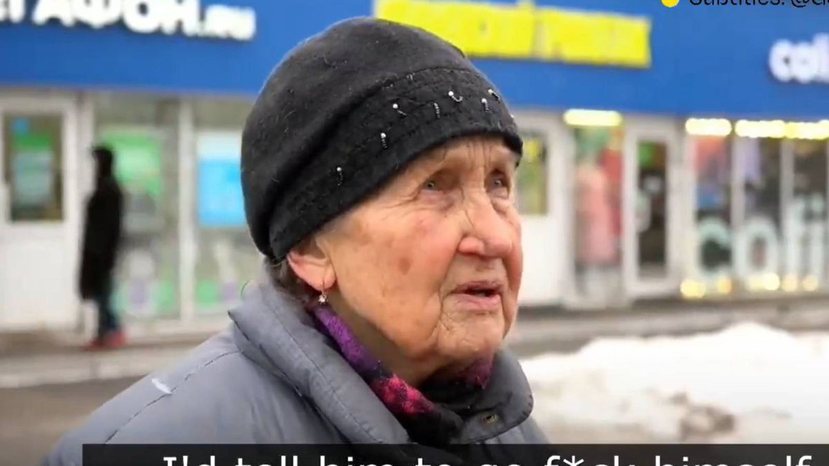 Starsza pani ostro podsumowała okres rządów Władimira Putina w Rosji 