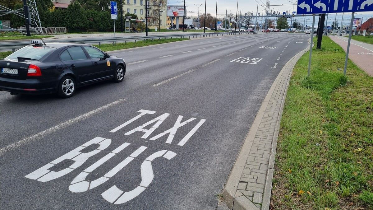 Przedłużony buspas na ul. Lubelskiego Lipca '80 w Lublinie